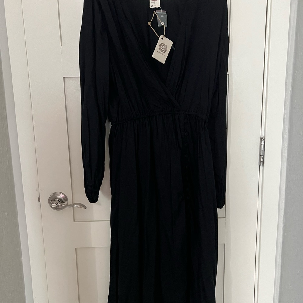 ELF Black Long Sleeve Dress